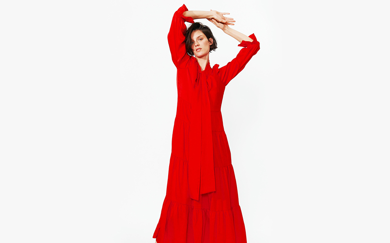 Kleid rot Zara