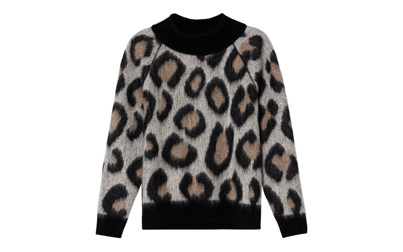 Mohair Pullover Leo Print PKZ